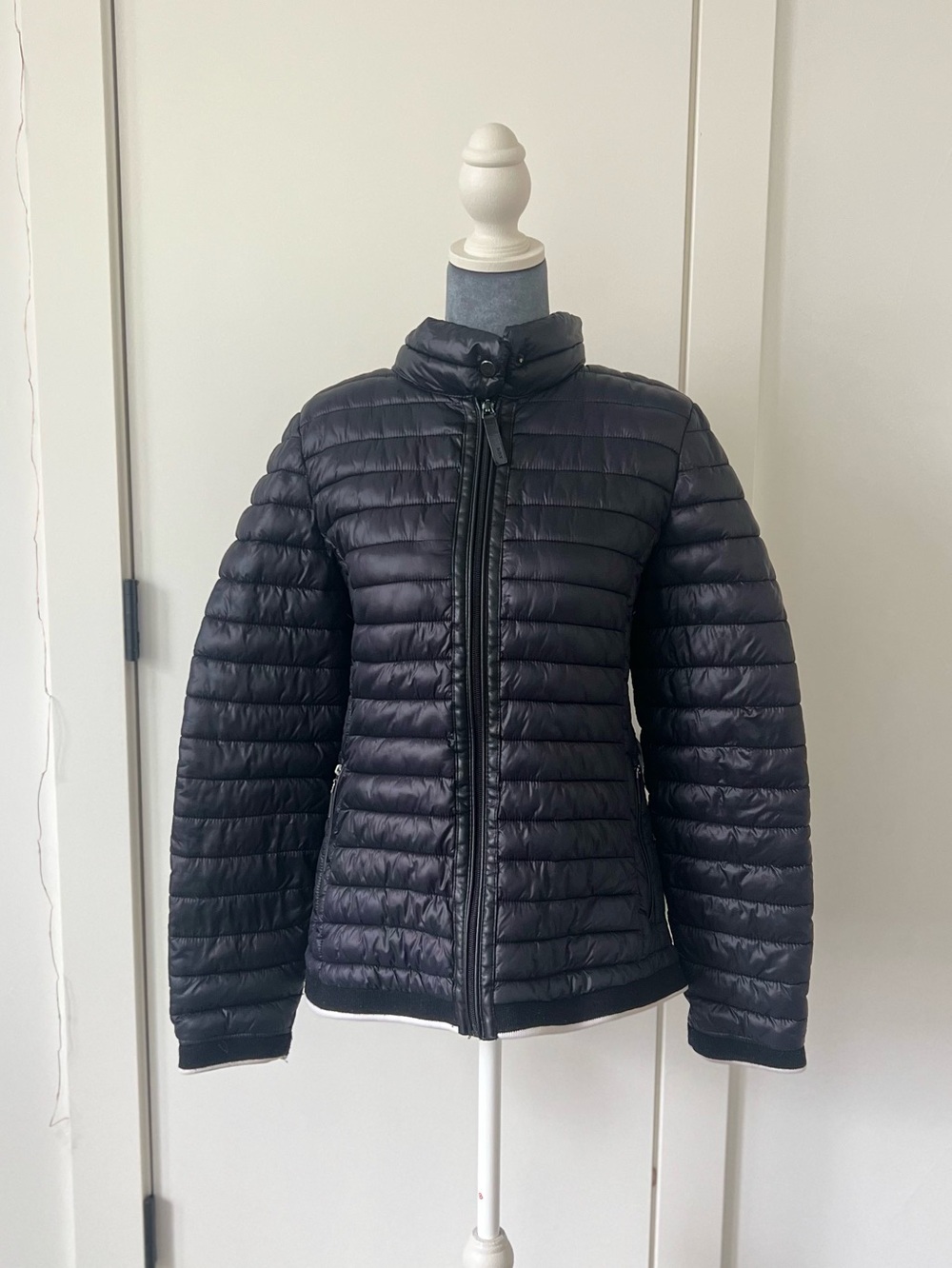 Marc New York Black Quilted Packable Puffer Jacket